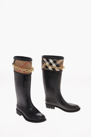 Rubber Wellington boots with Chain
