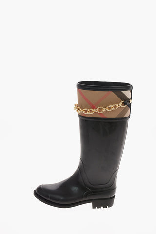 Rubber Wellington boots with Chain