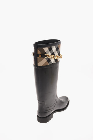 Rubber Wellington boots with Chain
