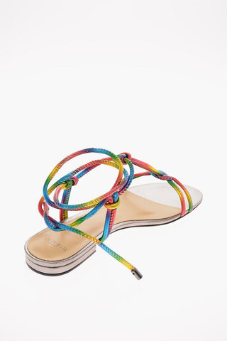 Sandali T-strap REBECCA in pelle Lace Up