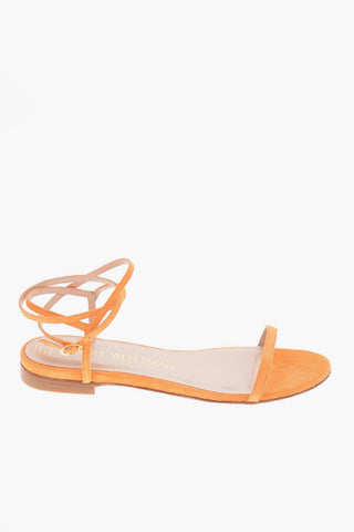 Suede Leather MERINDA FLAT ankle strap Sandals
