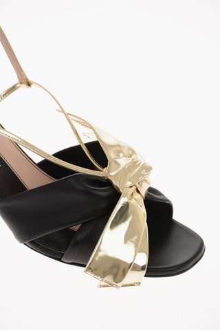 6.5cm leather CHARLOTTE Ankle-strap sandals with Bow