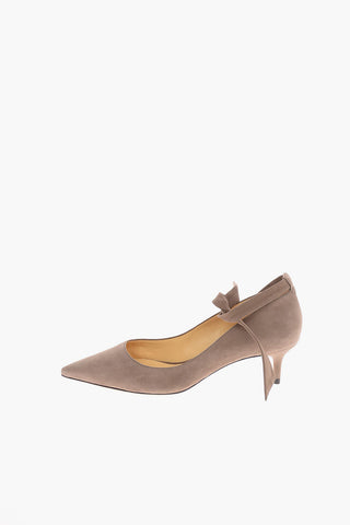 6cm Suede leather CLARITA Ankle-strap pumps