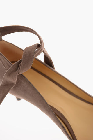 6cm Suede leather CLARITA Ankle-strap pumps