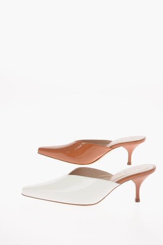 Mules ALBA Bicolore in pelle 8cm