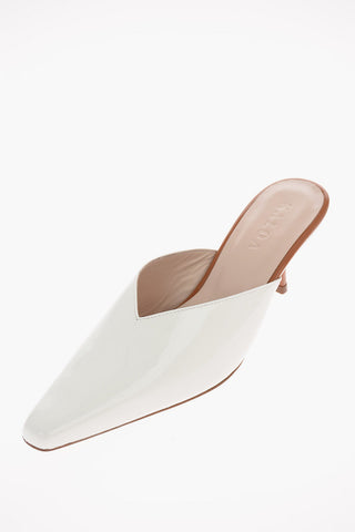Mules ALBA Bicolore in pelle 8cm
