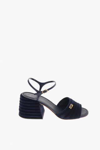 9cm Suede leather Ankle-strap sandals