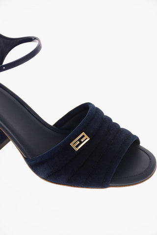 9cm Suede leather Ankle-strap sandals
