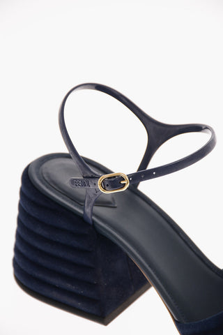 9cm Suede leather Ankle-strap sandals