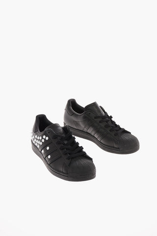 Leather SUPERSTAR Sneakers with Studs