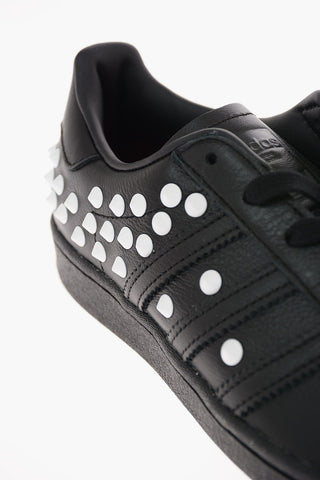 Leather SUPERSTAR Sneakers with Studs