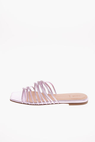 glistening textured leather NATASHA Sandals