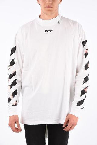 T-Shirt Mock Neck CARAVAGGIO ARROW a Manica Lunga