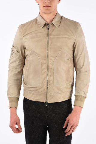 Leather Blouson Fit Jacket