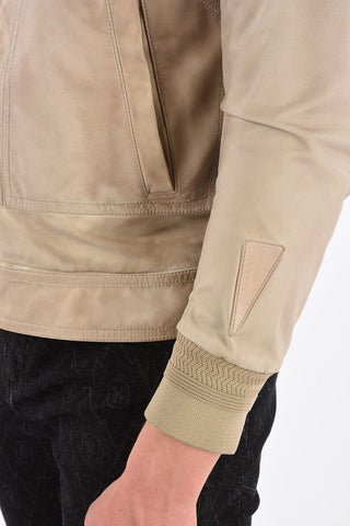 Leather Blouson Fit Jacket