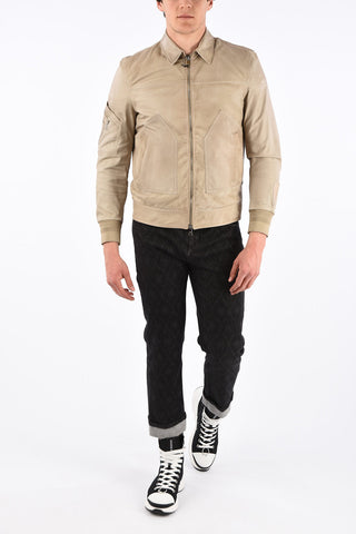Leather Blouson Fit Jacket