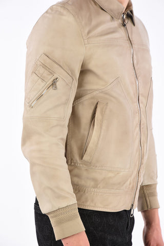 Leather Blouson Fit Jacket