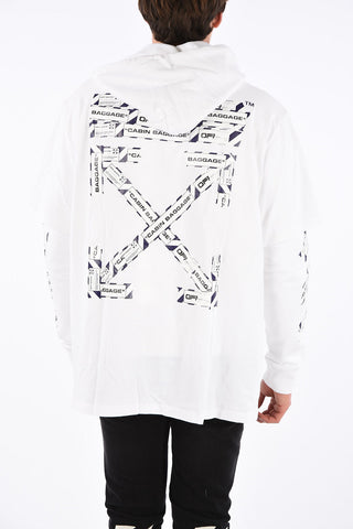 Oversize AIRPORT TAPE Sweatshirt with Hood