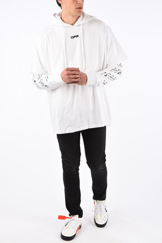 Oversize AIRPORT TAPE Sweatshirt with Hood