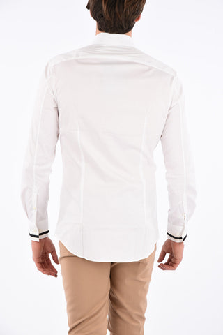 Camicia Fitted Slim Fit in Cotone