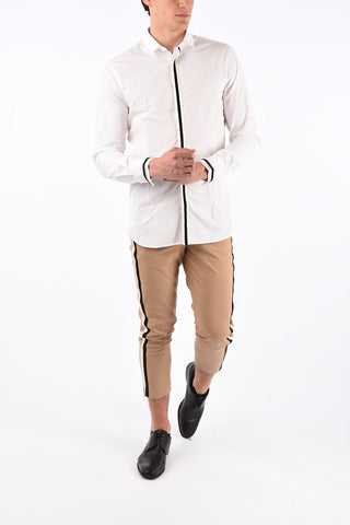 Camicia Fitted Slim Fit in Cotone