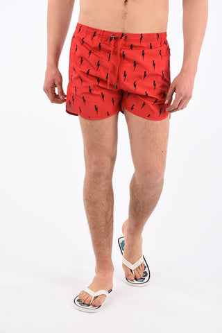 Costume da Bagno Boxer Stampa Fulmini