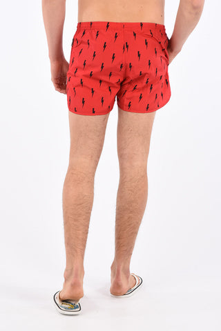 Costume da Bagno Boxer Stampa Fulmini
