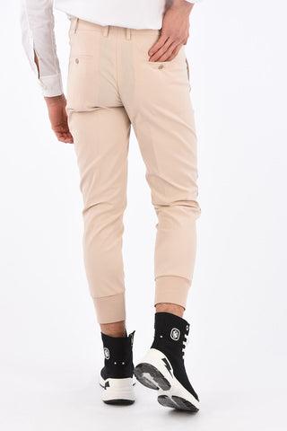slim fit piping pants
