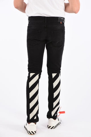Jeans DIAG SLIM with Embroideries 17cm