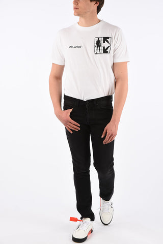 Jeans DIAG SLIM with Embroideries 17cm