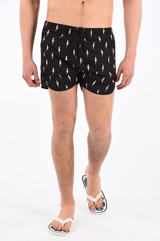 Costume da Bagno Boxer Stampa Fulmini