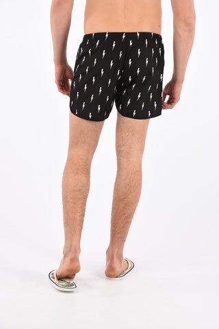 Costume da Bagno Boxer Stampa Fulmini