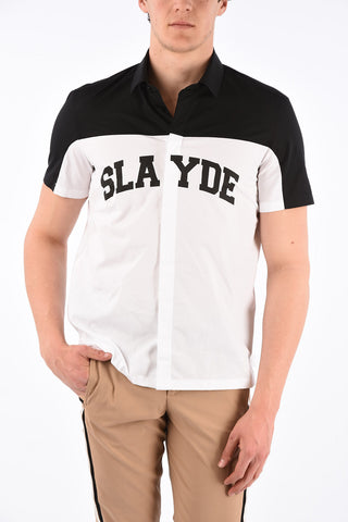 two-tone short sleeve shirt