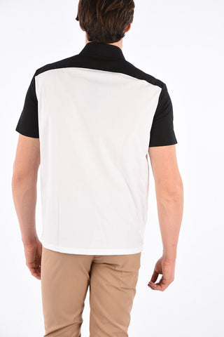 two-tone short sleeve shirt