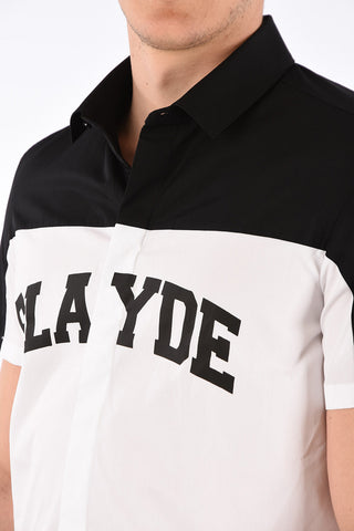 two-tone short sleeve shirt