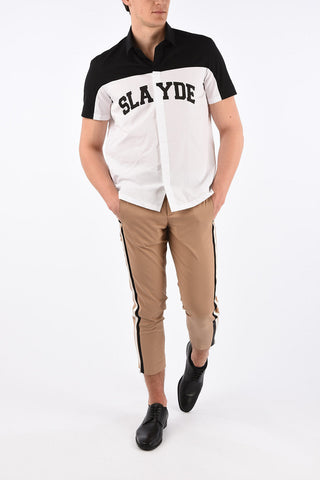 two-tone short sleeve shirt