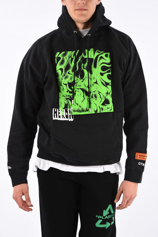 Hooded RAGLAN BOX SKULL Sweatshirt