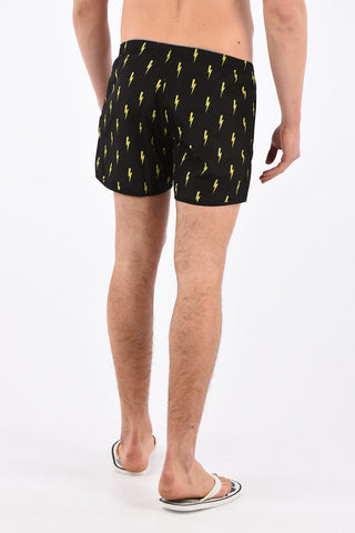 Thunderbolt Print Board Shorts Beachwear