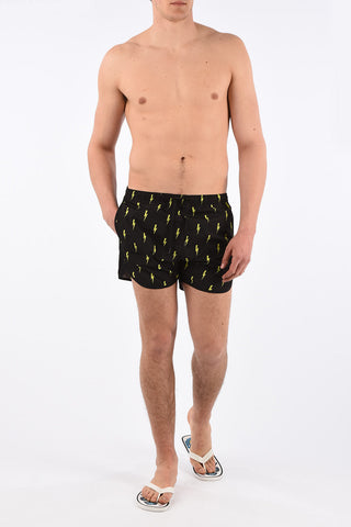 Thunderbolt Print Board Shorts Beachwear