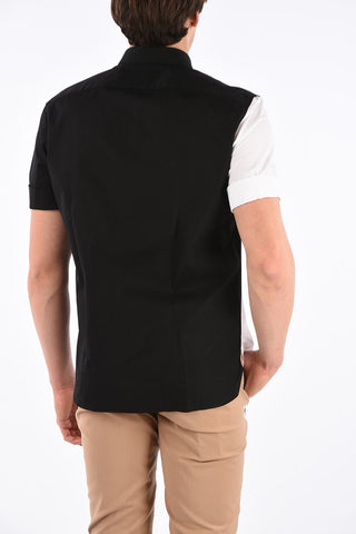 Thunderbolt Print two-tone Shirt