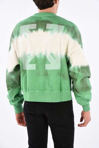 Tie Dye Effect Crewneck Sweatshirt