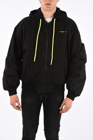 Vintage Bomber with Removable Hood
