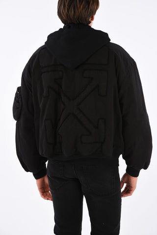 Vintage Bomber with Removable Hood