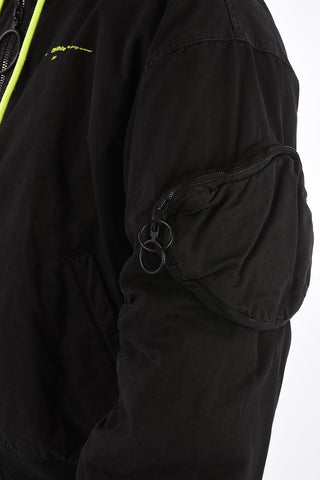 Vintage Bomber with Removable Hood