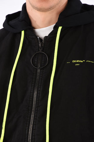 Vintage Bomber with Removable Hood