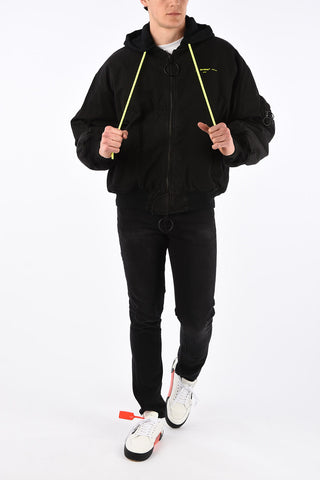 Vintage Bomber with Removable Hood