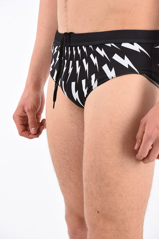 Drawstring FAIR ISLE THUNDERBOLT Slip Beachwear