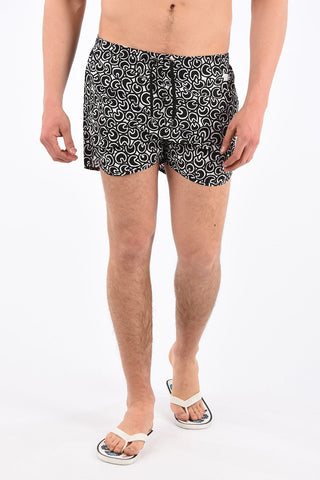 Drawstring Printed Board Shorts Beachwear