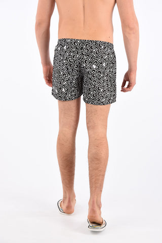 Drawstring Printed Board Shorts Beachwear
