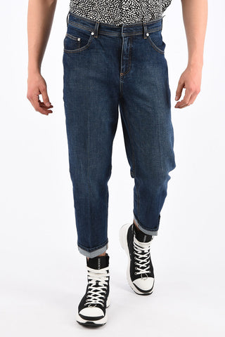 20cm Stretch Denim Tube Fit Jeans